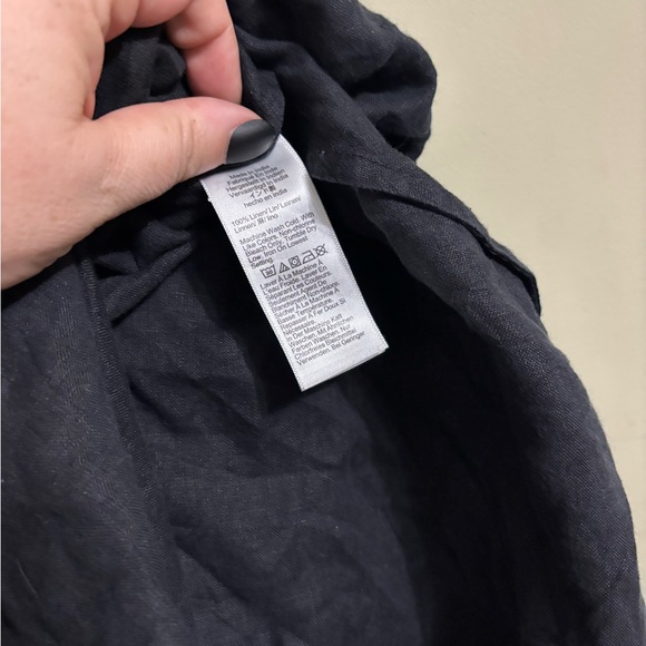 JCREW SZ XL Gwyneth slip skirt in linen black - Picture 6 of 6